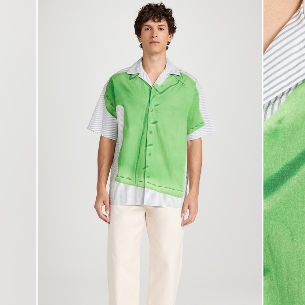 Sold Jw Anderson green short sleeve shirt